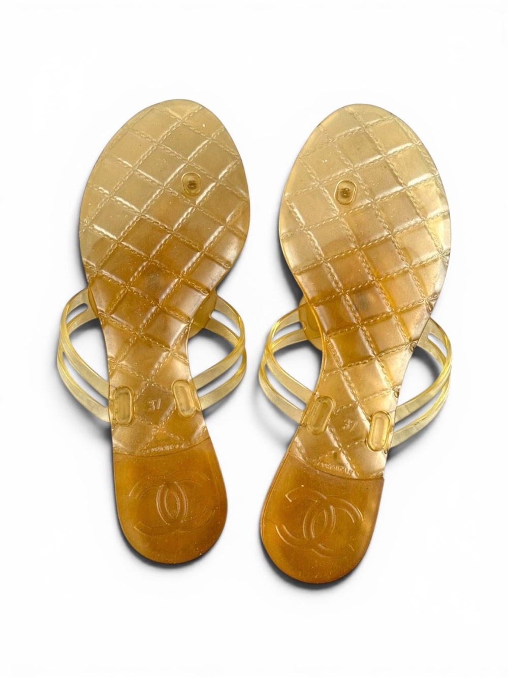 Chanel Jelly Camellia Thong Sandals – Size 37. - Picture 8 of 10
